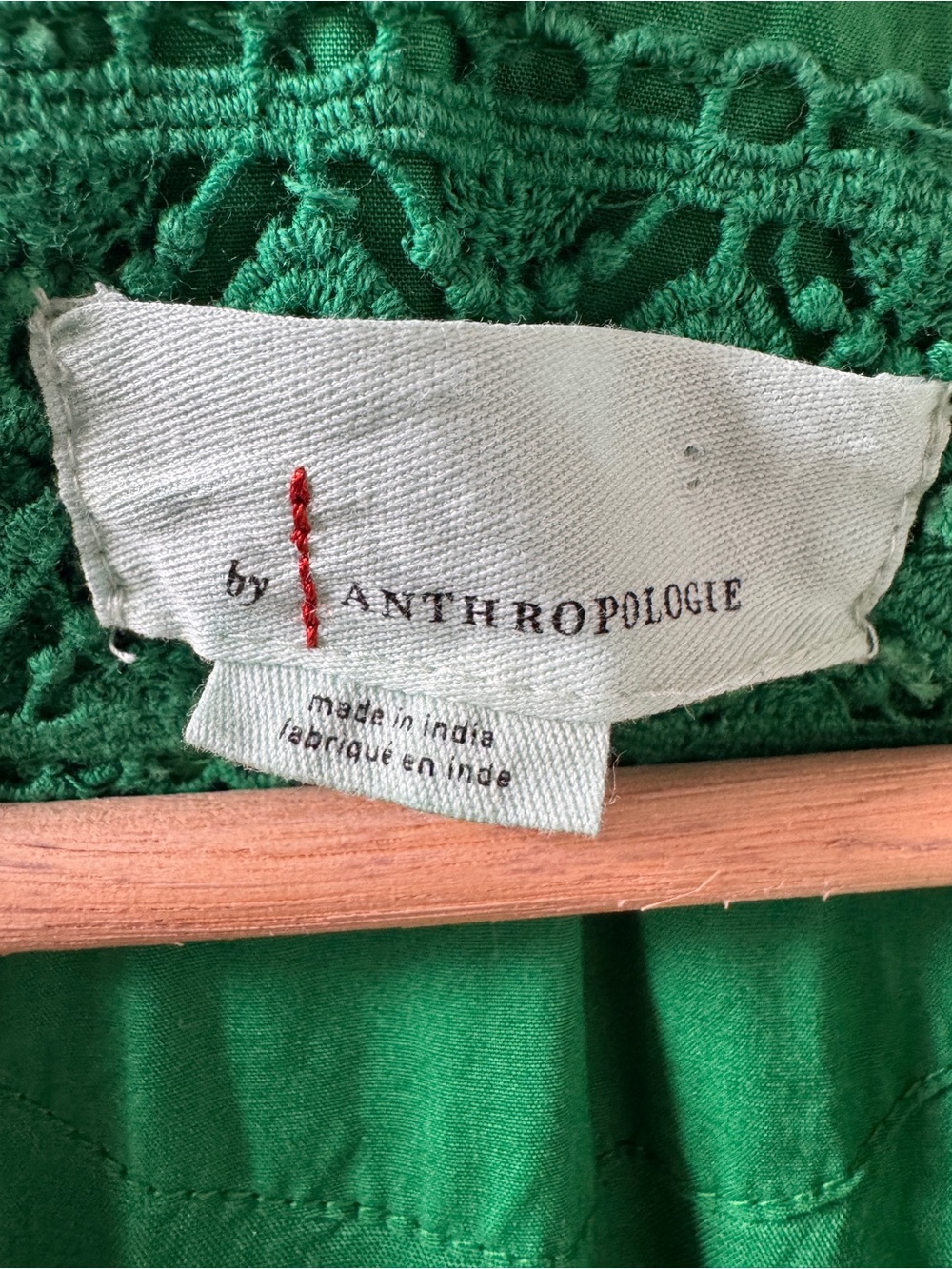 Anthropologie Maeve The Somerset Maxi Dress Eyelet Kelly Green, S/M - Picture 2 of 14